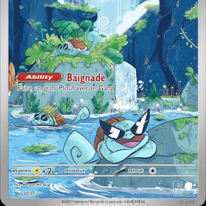 Cartes Pokémon personnalisées Carapuce