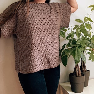 The Still Feels Like Summer Top Crochet Pattern | DIGITAL PATTERN ONLY | Adjustable for Any Size Top Blouse Tee Crochet Pattern