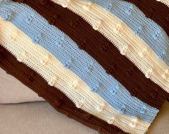 Wzór na szydełkowy kocyk Wintree Nights | TYLKO WZÓR CYFROWY