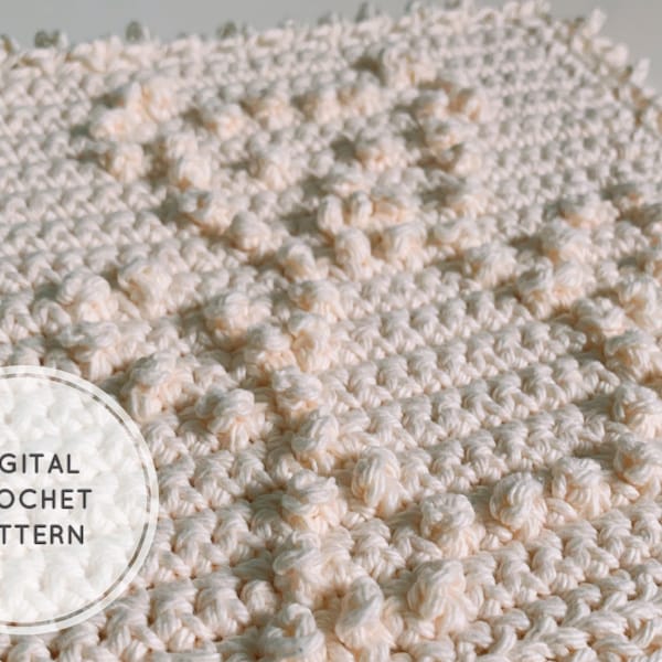 Teddy Bear Baby Washcloth/Dishcloth Crochet Pattern *DIGITAL PATTERN ONLY*