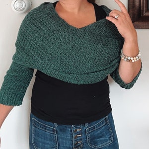 The Saena Sweater Scarf Crochet Pattern | DIGITAL PATTERN ONLY | Crochet Scarf Shawl