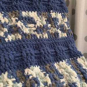 The Checkered Stripe Baby/Toddler Blanket Crochet Pattern *DIGITAL PATTERN ONLY*