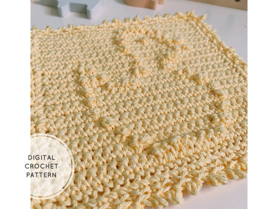 Crochet baby washcloth pattern hotsell