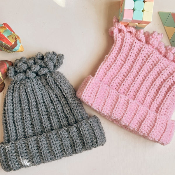 The Silly Sara Baby Hat | DIGITAL PATTERN ONLY | baby crochet hat pattern toddler hat child hat crochet pattern