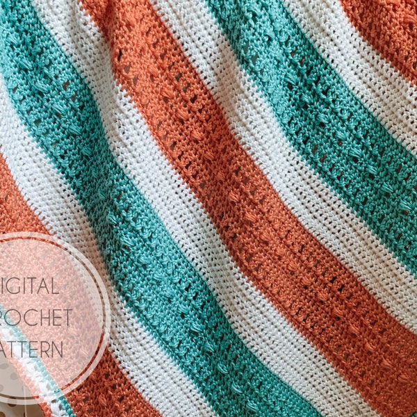 The Sara Bead Baby Blanket Crochet Pattern *DIGITAL PATTERN ONLY*