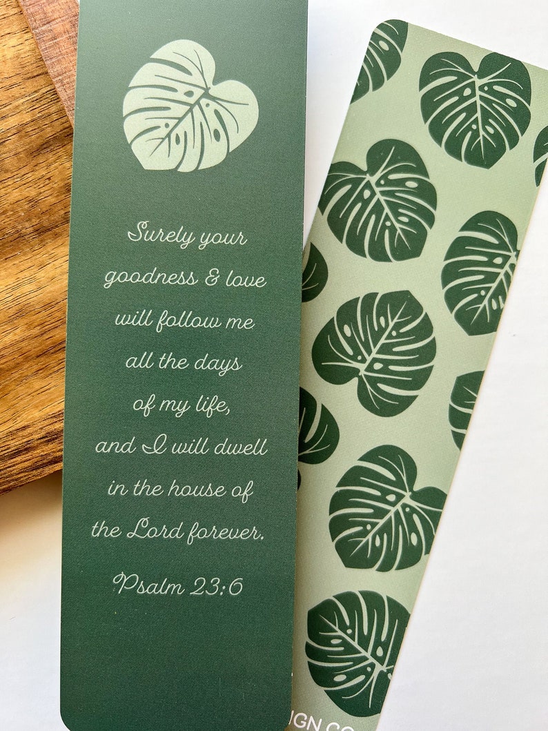 Bible Verse Bookmarks Set of 4 Various Designs Size 2in x 7in Bible Memorization Cards Bookmarks image 6