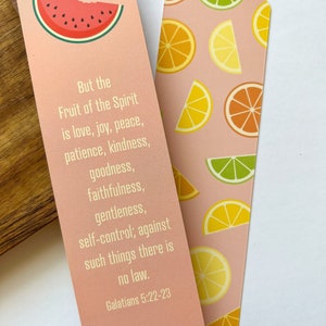 Bible Verse Bookmarks Set of 4 Various Designs Size 2in x 7in Bible Memorization Cards Bookmarks image 4