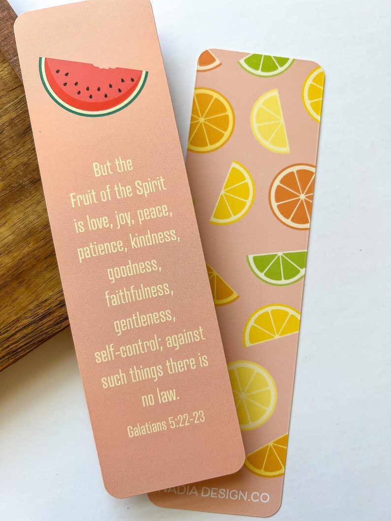 Bible Verse Bookmarks Set of 4 Various Designs Size 2in x 7in Bible Memorization Cards Bookmarks image 4