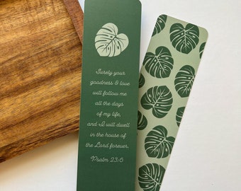 Surely your Goodness Verse Bookmarks Psalm 23:6 | Size 2"x7" | Verse Bible Memorization Cards Bookmark