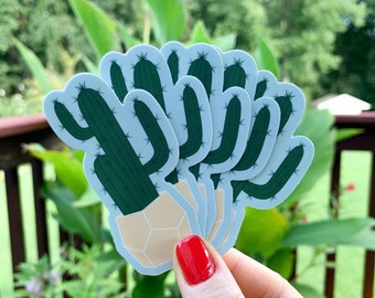 Autocollant de cactus | Plantes Die Cut Décor Souvenir | Forme unique en couleur autocollant | Autocollant de bouteille d’eau pour ordinateur portable