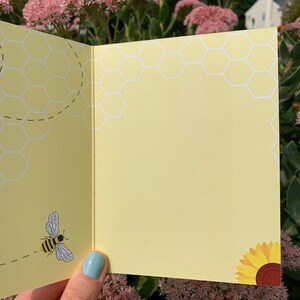 Oh Babee Greeting Card Illustration Bee Baby Shower Greeting Card Pun Card Blank Card A2 Any Occasion Greetings image 4