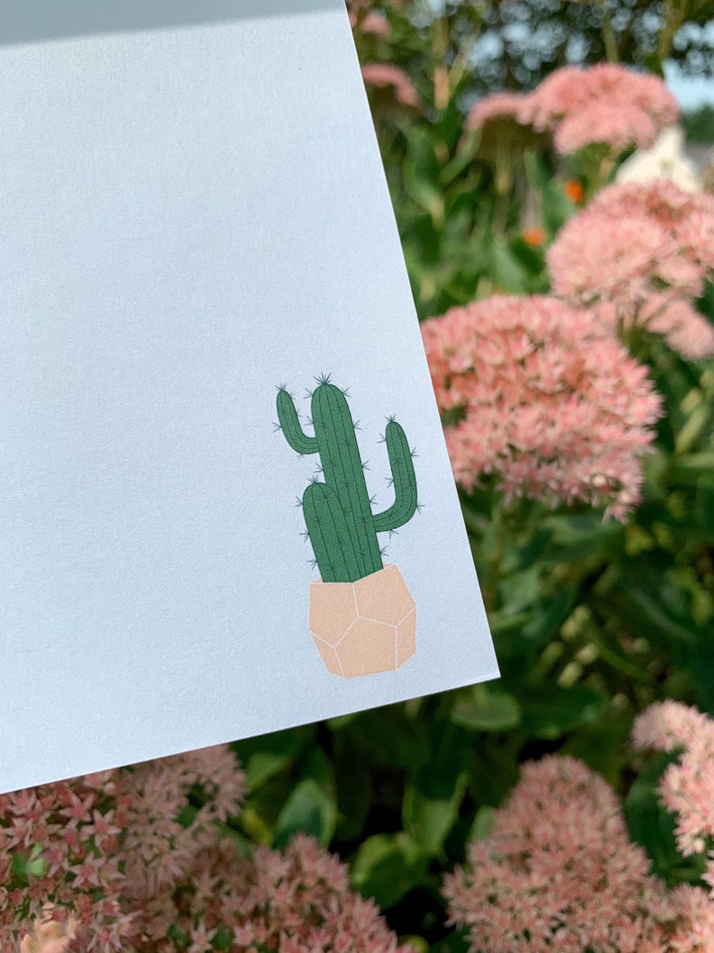 Hope Your Birthday is on Point Greeting Card Illustration Cactus Plants Greeting Card Pun Card Blank Card A2 image 6