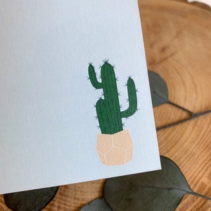 Hope Your Birthday is on Point Greeting Card Illustration Cactus Plants Greeting Card Pun Card Blank Card A2 image 3