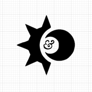 Sun and moon | car decal sticker
