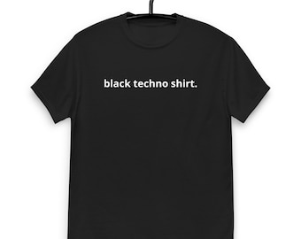 black techno shirt | unisex t-shirt