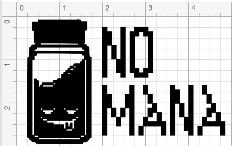 No Mana car decal sticker image 1