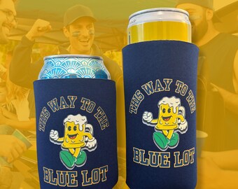 Cartoon bierblikkoeler - Neopreen achterklep Party Coozie