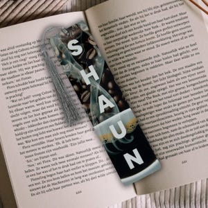 Custom Aluminum Bookmarks - Personalized Metal Bookmark with Name - 20 Designs, 4 Fonts - Gift for Book Lovers, Readers - Large & Small Size