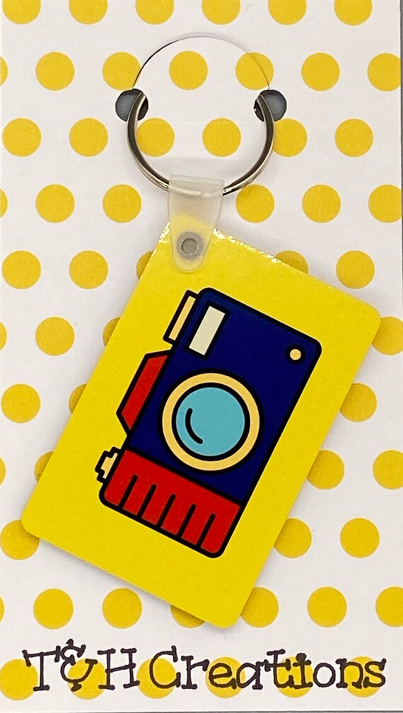 Camera Polaroid Keychain Etsy