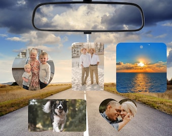 Personalized Car Air Freshener - Custom Photo Gift for him or her - Car Accessories - New Car Gift - Wedding - Birthday Idea - Mother's Day