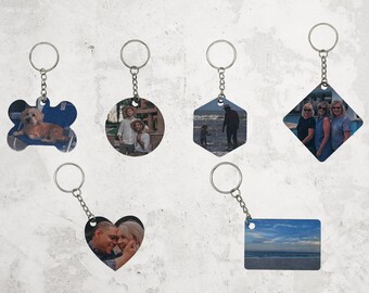 Custom Photo Keychain - Personalized Photo Gift - Anniversary Gift for Him - Photo Keychain - Personalized Gift for Her - Easter Basket