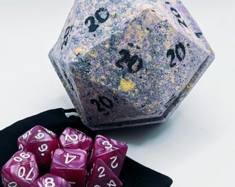 Critical Success Bath Bomb (Citrus/Lemongrass Scent, Hidden Dice Set)