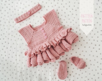 Crochet pattern baby dress