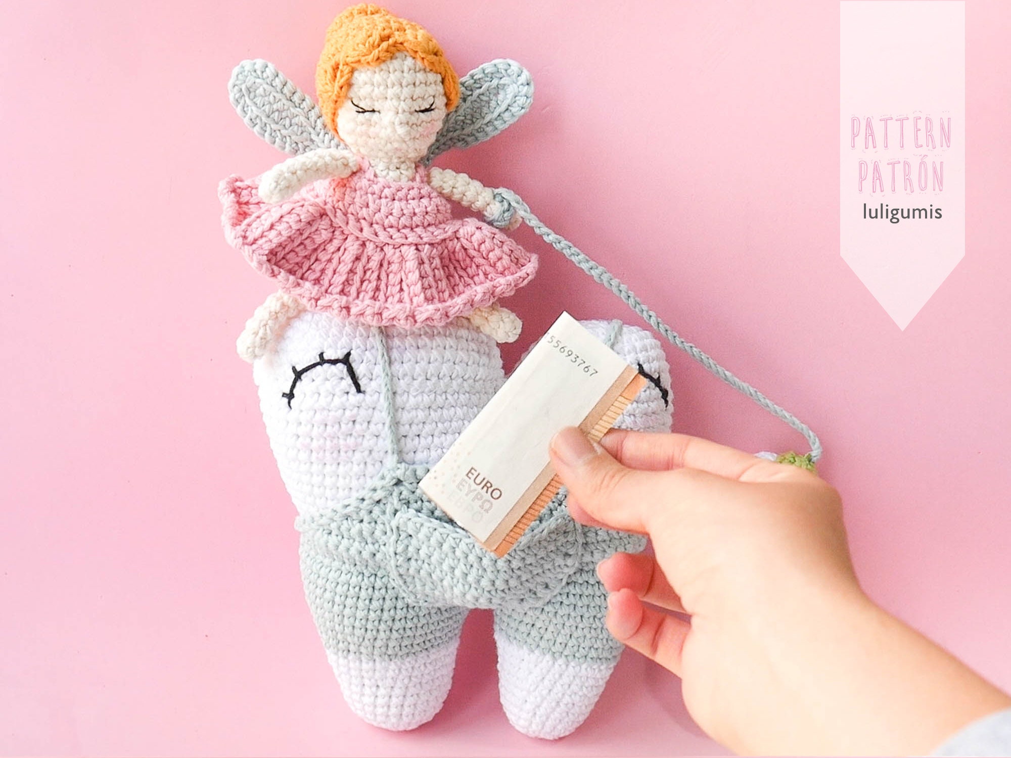 Tooth Fairy Crochet Pattern Tooth Fairy Amigurumi Pattern Tooth Fairy ...