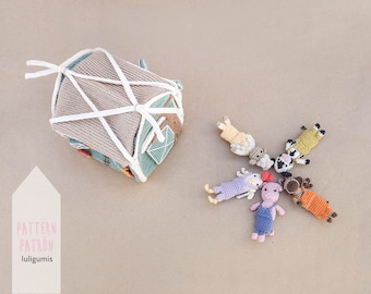 Farm Finger Puppets Crochet Pattern: Activity Toy (PDF Pattern)