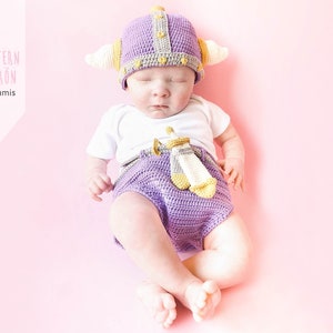 Crochet pattern Viking newborn props