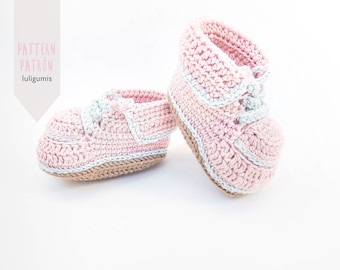 Newborn booties crochet pattern newborn shoes crochet pattern newborn sneaker crochet pattern