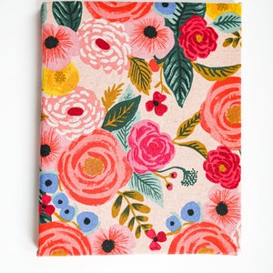 Rifle Paper Canvas Print Wall Hanging, Canvas Wall Hanging, Wall Art, Floral Wall Art, Living Room Decor, Rifle Paper Co Fabric Art
