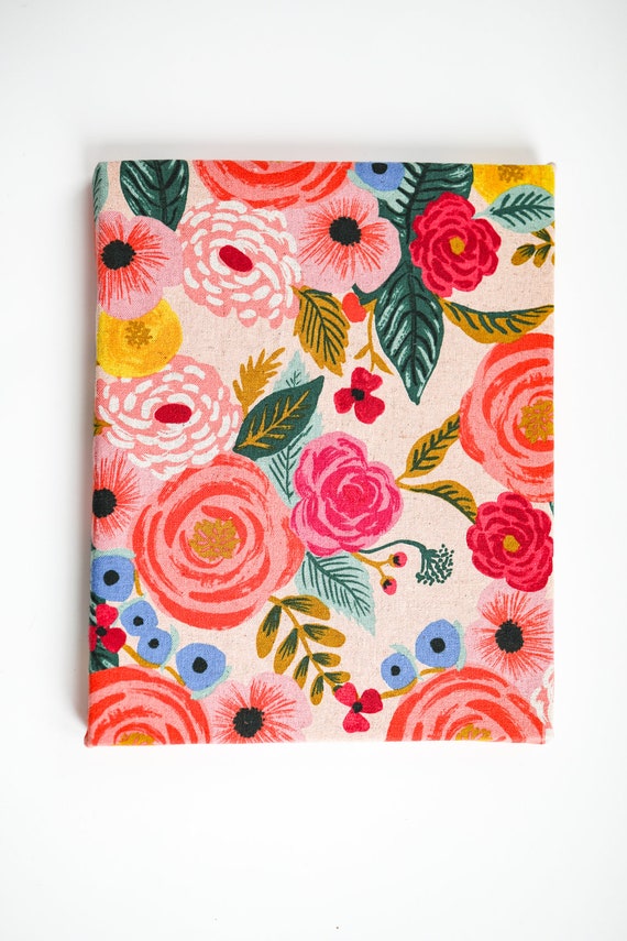 Rifle Paper Canvas Print Wall Hanging, Canvas Wall Hanging, Wall Art, Floral Wall Art, Living Room Decor, Rifle Paper Co Fabric Art