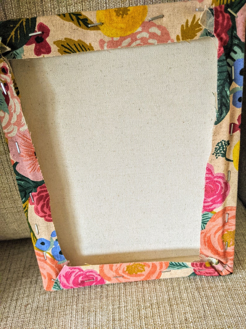 Rifle Paper Canvas Print Wall Hanging, Canvas Wall Hanging, Wall Art, Floral Wall Art, Living Room Decor, Rifle Paper Co Fabric Art image 3