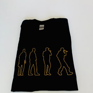 Black and yellow hip hop t-shirt