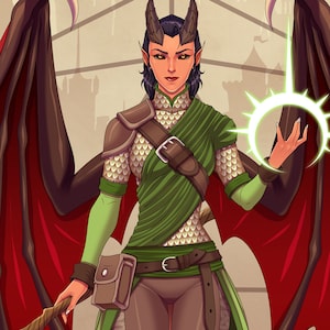 Custom DND Character commission art