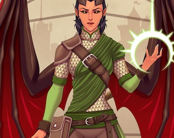 OC Art, Original Character Commission, Fantasy RPG Illustration