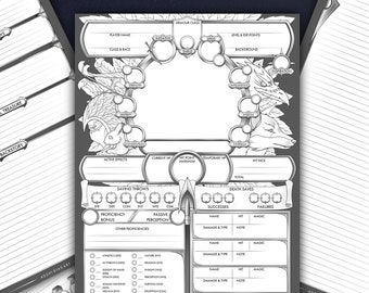 D&D 5E RANGER Character Sheets - DND Sheet - PDF for Dungeons and Dragons 5th Edition