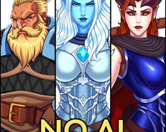 Niestandardowa grafika postaci fantasy, zlecenie DND, ręcznie rysowana ilustracja non-ai, prezent w postaci portretu