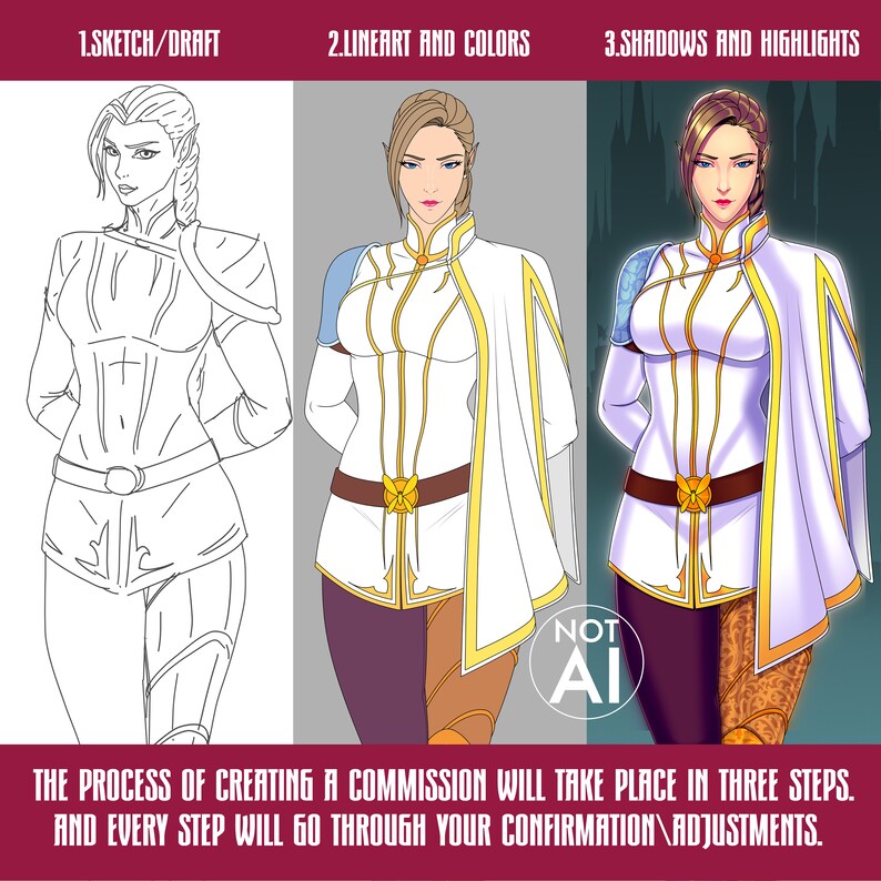 Custom DND Character commission art