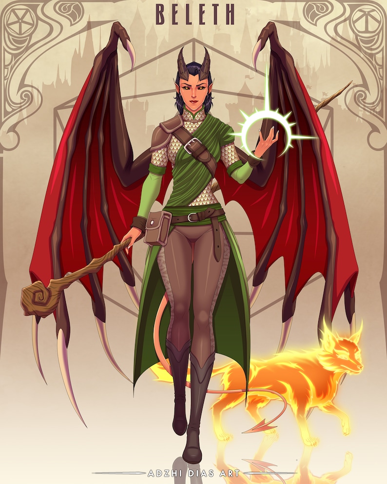Custom DND Character commission art