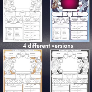 Barbarian D&amp;D 5E Character Sheets DND Sheet PDF for - Etsy