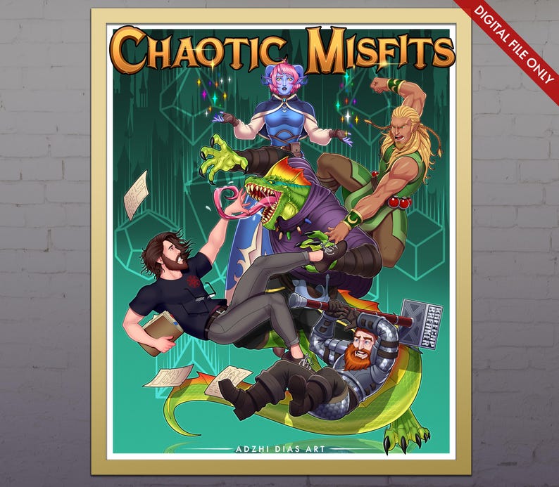 DND GROUP POSTER COMMISSION ART