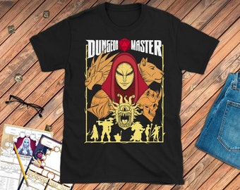 DnD DUNGEON MASTER T-Shirt, Dungeons and Dragons DM T-shirt, Short-Sleeve Unisex T-Shirt