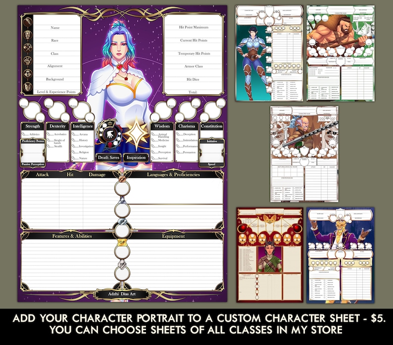 DND COMMISSION. Сommission art, custom character commission, DND character portrait art, Dnd party custom commission, group portrait, character design, fantasy illustration, OC art.  All Dungeons & Dragons character classes: Barbarian, Bard, Rogue, Druid, Fighter, Paladin, Wizard, Sorcerer, Warlock, Ranger, Artificer, Monk, Cleric, Blood Hunter. Anime manga commission. Comic cartoon style art.