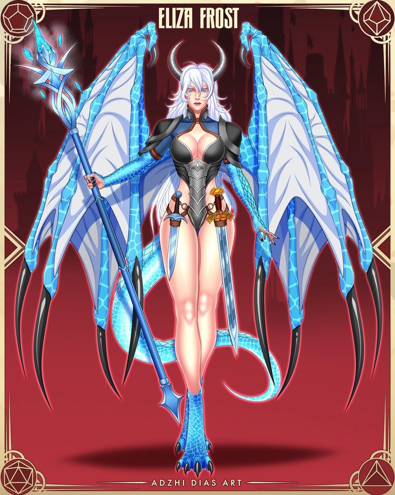 OC Art, Original Character Commission, Fantasy RPG Illustration image 11