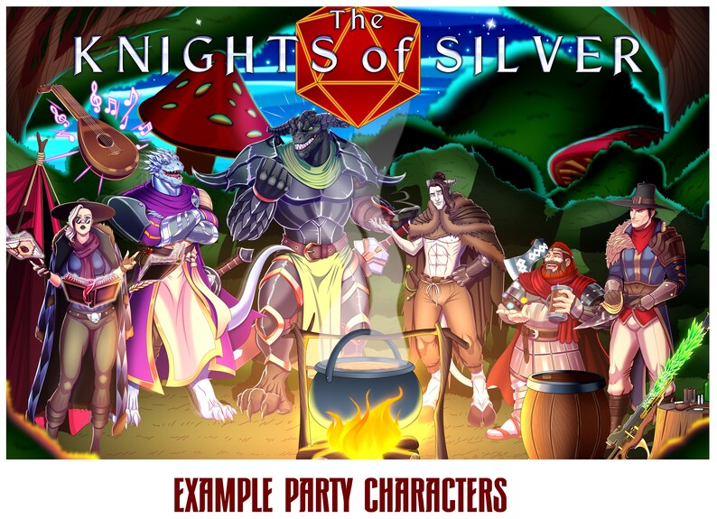 Custom DND Character commission art