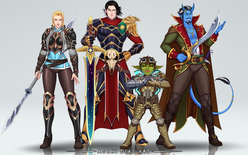 DND PARTY COMMISSION ART