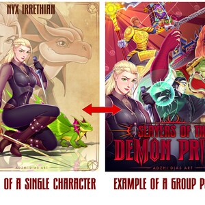 Custom DND Character commission art