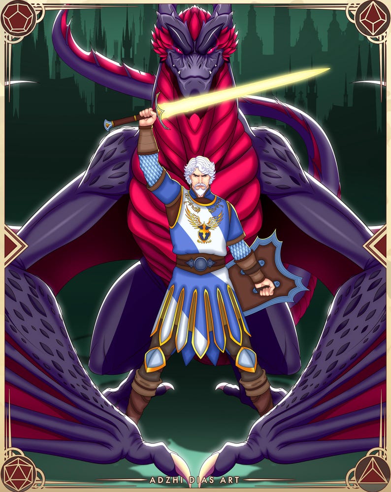 DND DRAGON COMMISSION ART